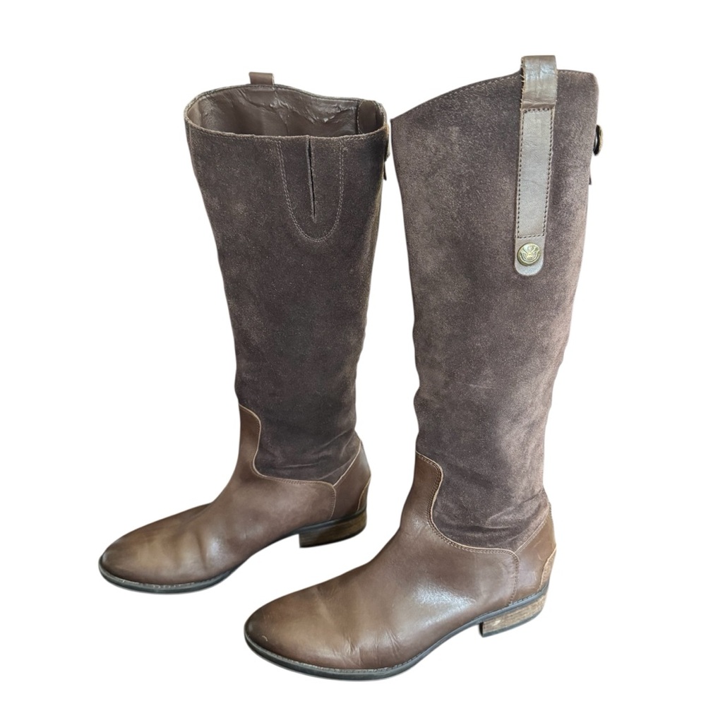 *Sam Edelman Brown Suede and Leather Tall Boots - Size 9